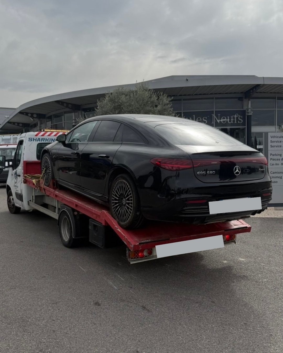 Remorquage Mercedes EQS 580 Marseille